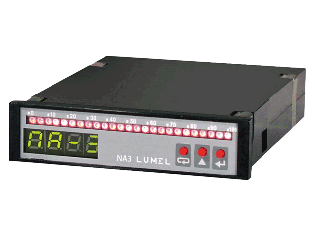 Táblába építhatő digitális műszer LED sorral, NA3