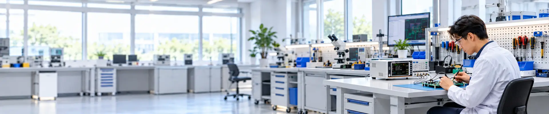 LCR-8200 műszerrel végzett alkatrészmérés elektronikai laborban