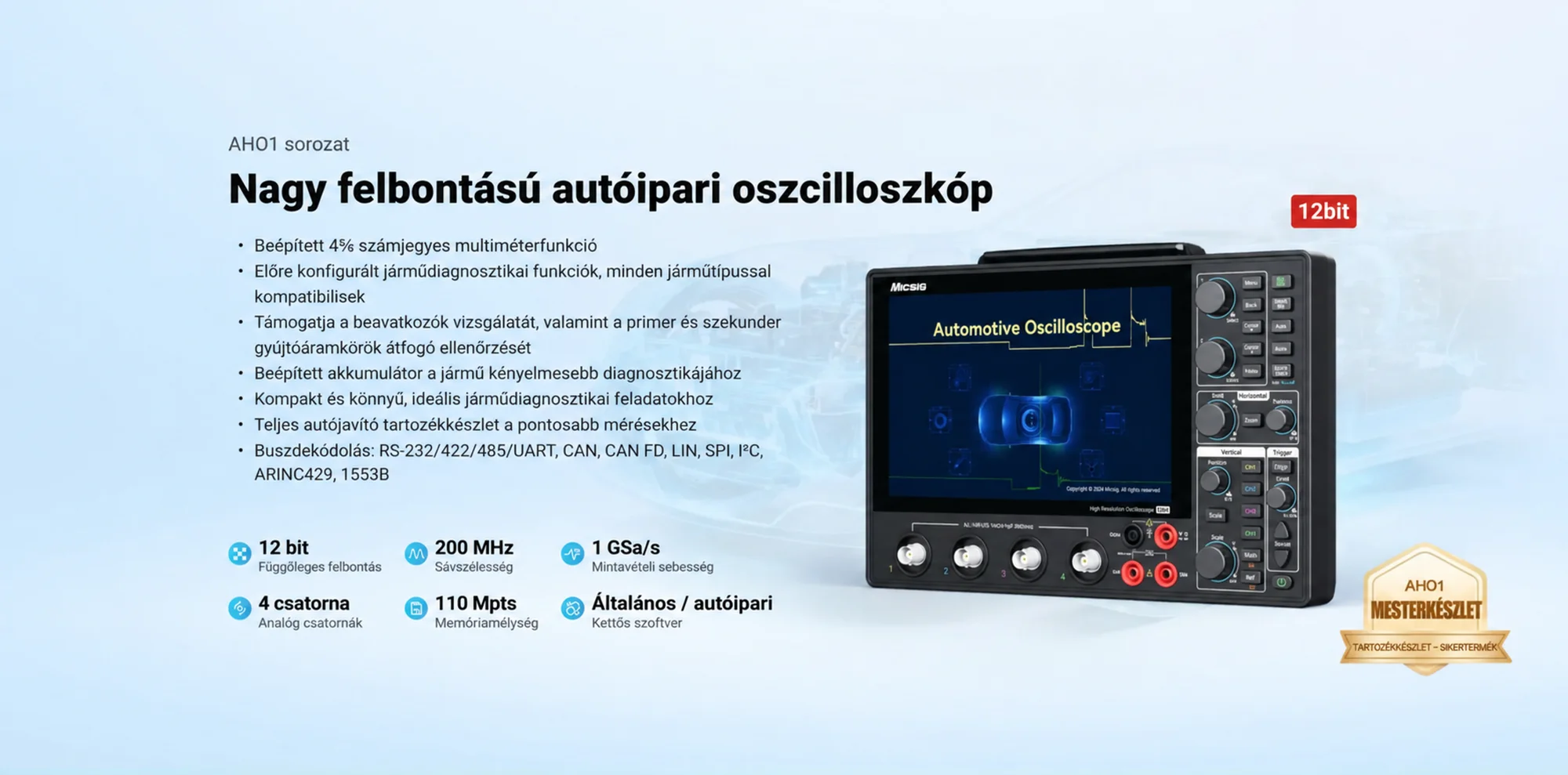 Micsig AHO1 oszcilloszkóp
