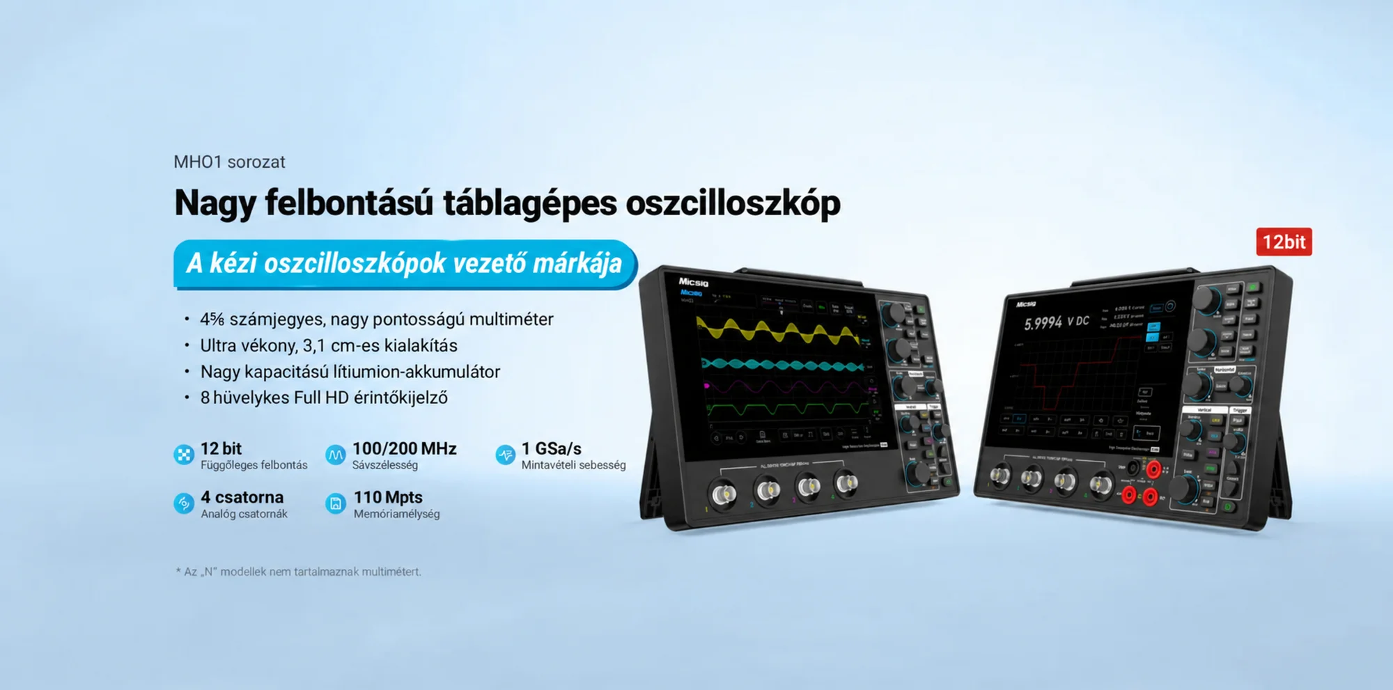 Micsig MHO1 oszcilloszkóp