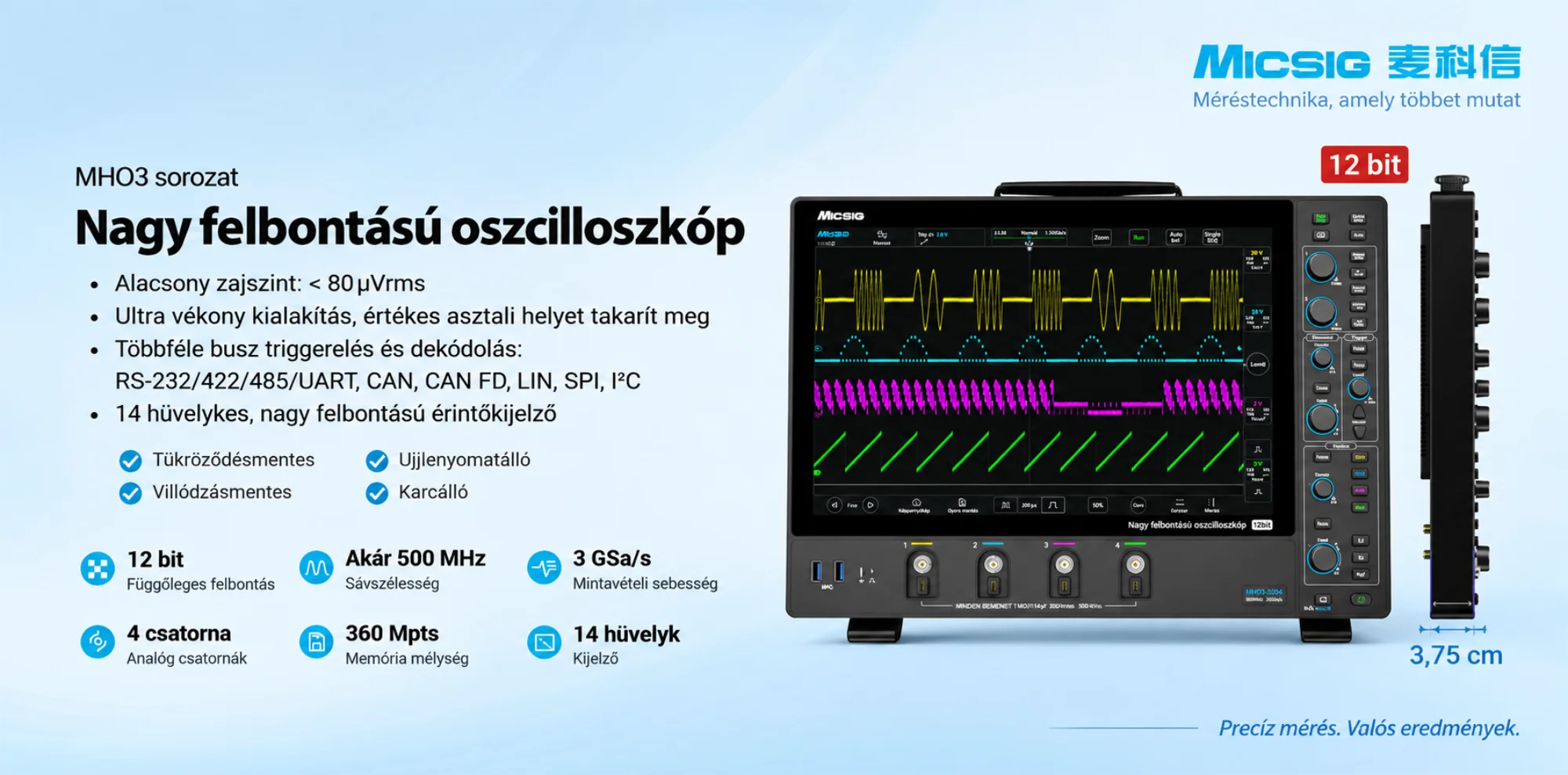 Micsig MHO3 oszcilloszkóp