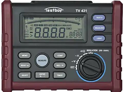 2500V-os szigetelésvizsgáló, TV431